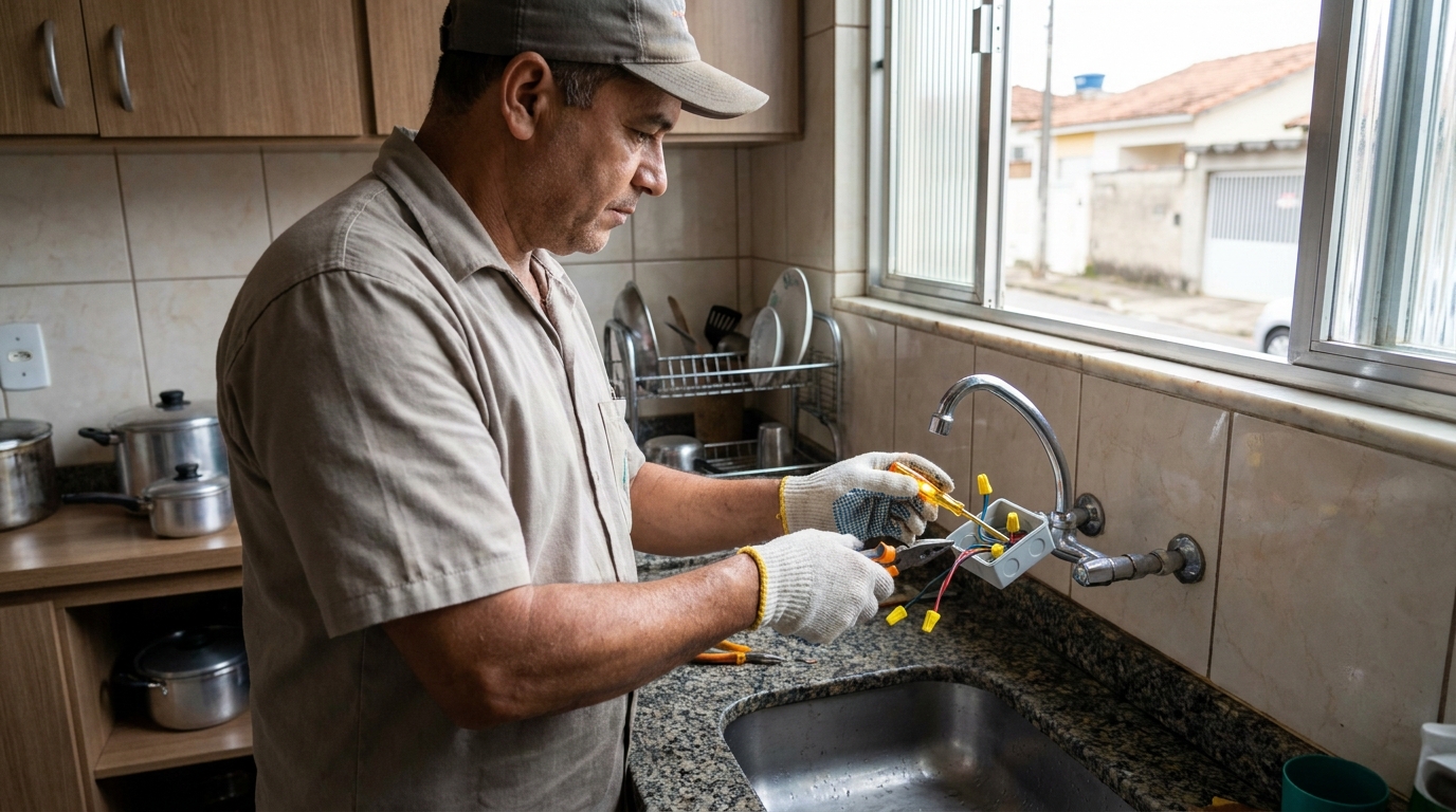 Adequação de Ponto Elétrico em Pirabeiraba, Joinville‑SC