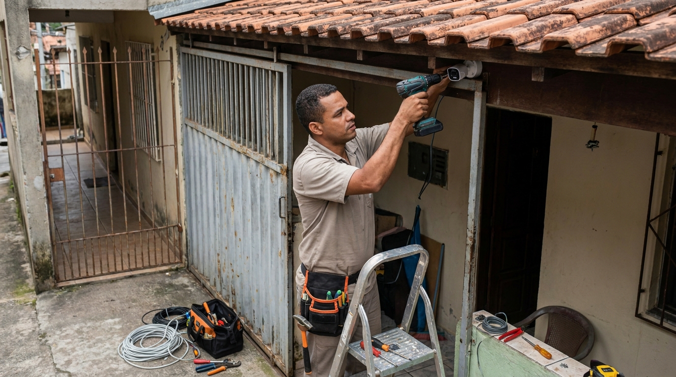 Instalação de Câmera Residencial em Joinville‑SC