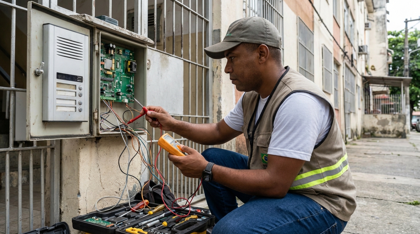 Reparo de Placa e Campainha em Adhemar Garcia, Joinville‑SC